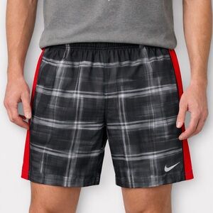 Nike DRI-FIT Plaid Running Shorts